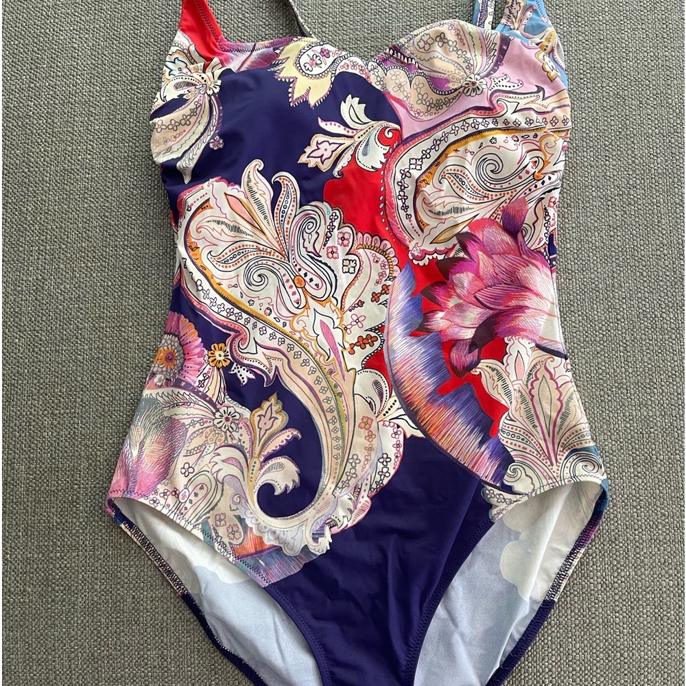Gotex One Piece Multi Colored Bathing Suit